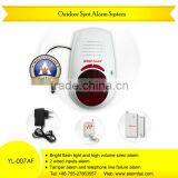 House safety equipment Wireless Outdoor siren alarm with Magnectic Door gap contact sensor