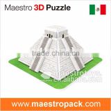 9PCS mini world architecture 3d puzzle Maya Pyramid