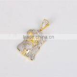 Micro Set 925 Sterling Silver Jesus Piece Mens Hip Hop Pendant Jewelry Iced Out thumbnail-4