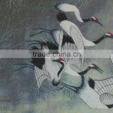 Silk Handmade Embroidery of Cranes for Home Decoration thumbnail-2