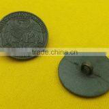 Fancy Metal Shank Button With Owl Logo For Jacket -- MJ1315 thumbnail-2