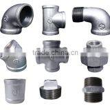 Black Galvanized Wing Holes Flange Malleable Cast Iron Pipe Fittings thumbnail-1