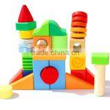 2015 New Wooden Castle Building Blocks For Children thumbnail-2