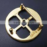 Gold Plated Metal Name Plate Buckles thumbnail-2