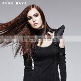 S-143 Black Leather Sexy Cool Lady Neck Garments Collar Accessory thumbnail-1