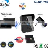 Mutiple users of smartphone/ tablet wireless video door phone TS-IWP708 villa wifi video intercom system