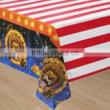 Custom printed full colour picture polyester table cloth
