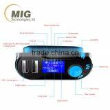 Car FM Transmitter Kit Cigarette Lighter Charger Card Blue New Top MP3 Player thumbnail-4