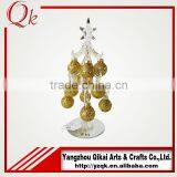Wholesale Glass Christmas Tree With Glass Pendants With Different Size