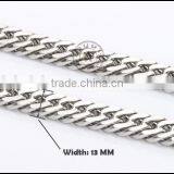 Fashion Metal Chain Stainless Steel Chain Double Curb Chain Necklace Jewelry thumbnail-5