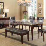 5 PC Marbled Top Dining Table Set,dining Faux Marble Table/luxury Dining Table and Chairs and Dressers/coffee Table thumbnail-1