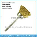 04B12 HP Shank Crimped Brass Miniature Cup Shaped 12mm Rough Dental Laboratory Rotary Polishing Brush Dental Surgery Equipment