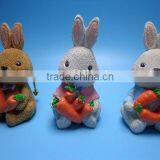 Livelike Polyresin Animal Miniature Rabbit for Spring Garden Decorations thumbnail-1