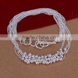 Wholesale 2014 Fashion Women Bead Pendant Jewelry 925 Sterling Silver Necklace thumbnail-6