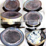 Natural Rock Agate Quartz Crystal Geode