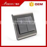 High Quanlity Stainless Steel 2 Gang Switch Night Light Pull Switch Socket thumbnail-2