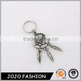 Ethnic Style Jewelry Womens Hollow Leaf Tassel Silver Dreamcatcher Rings Design thumbnail-1