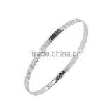 Memories Bangles With Customize Design Word 'I ALLERGIC TO STUPIDITY' With 4mm/7mm Width