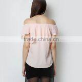 Wholesale Women Clothing New Fashion Women Tops Off-Shoulder Top for Women thumbnail-5