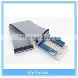 Raspberry Pi 2 Gpio Expansion Board/Raspberry Pi B+ Gilded Version GPIO Adapter Plate 6+40 Pin Cable+400 Pts Breadboard