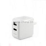Foldable US Plug 4.8A Dual USB Wall Charger With CE FCC ROHS thumbnail-5