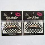 Custom Silver Bling Glitter Lip Temporary Tattoo Sticker Art Tattoo Sticker Factory thumbnail-6