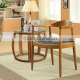 The Kennedy President Election Replica Wood Hans Wegner Chair Designer Wood Dining Chair thumbnail-1