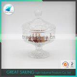 Diamond Crystal Glass Ice Cream Bowl With Glass Lid thumbnail-5