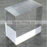 Solid Clear Acrylic Cube Block thumbnail-3