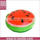 Wholesale Cute Design Soft Plush Fabric Round Shape Fruit Pillow Featuring Blanket Inside(LCTP0062) thumbnail-1