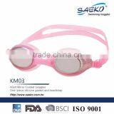 KM03 - Woman Sport High Quality Beautiful Mirrored Lens Swimming Goggles