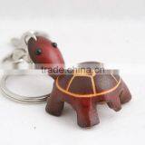 Handmade Leather Turtle Key Chain thumbnail-2