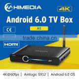 Android 6.0 Marshmallow tv Box Media Player BD-ISO and 3D BD-ISO 1000M 802.11AC 2.4/5.8ghz