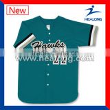 blank custom logo and number sublimated softball uniforms