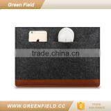 Green Field Dark Grey Felt Bag Laptop Sleeve Bag thumbnail-2