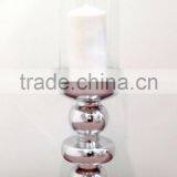 Wholsale Aluminum Mirror Finish Tall Hurricane Pillar Holder thumbnail-1