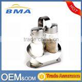 Stainless Steel 430 Stand Salt/pepper Bottle Set of Condiment Holder thumbnail-2