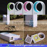 RGKNSE Mini USB Desk Air Cooling Fan Small No Leaf Bladeless Fan Blue Green Purple Pink thumbnail-1