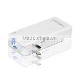 2017 OEM Logo Customize AC Plug 5000mah Portable Charger Power Bank thumbnail-1