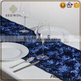 High Quality Royal Elegant Easter Satin Rosette Red Table Runner thumbnail-2