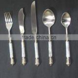 5 Pcs Brass Shell Decoration Cutlery Set, Novelty Cutlery Set, Elegant Cutlery Set, Fancy Cutlery Set, Catering Supplies thumbnail-2