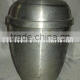 Polished Aluminum Cremation Urn,Adult Cremation Urn,Metal Cremation Urns,Antique Cremation Urns thumbnail-1