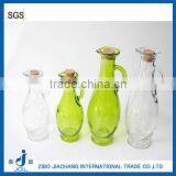 Unique Cheap Glass Bottle With Cork Stopper and Mini Handle thumbnail-1