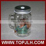 China Professional Logo Printed Sublimation Glass Cup Mason Jars thumbnail-2
