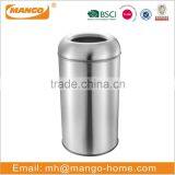 Golden Stainless Steel Open Top Paper Trash Can thumbnail-3