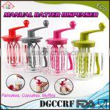 Kitchen Plastic 2-In-1 Cupcake Batter Dispenser Hand Food Cake Dough Mixer Cup thumbnail-2