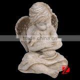 Resin Baby Angel Statue With Dog thumbnail-1