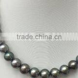 AA 10-11mm Colorful South Sea Pearl With 14K Gold Clasp Necklace thumbnail-1