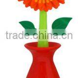 2016 New Plastic Flower Kitchen Dish and Pan Brush thumbnail-2