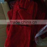 DDSAFETY 2017 Red Cow Split Welder Gloves With Lining And Palm thumbnail-4